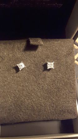 Diamond Earrings, screw back, 1/2carat ea, White Gold from Jared Original Receipt Available. 