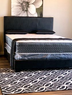 NEW TWIN FULL QUEEN KING SIZE BED WITH MATTRESS AND BOXSPRING INCLUDING FREE DELIVERY PAY ON ARRIVAL
