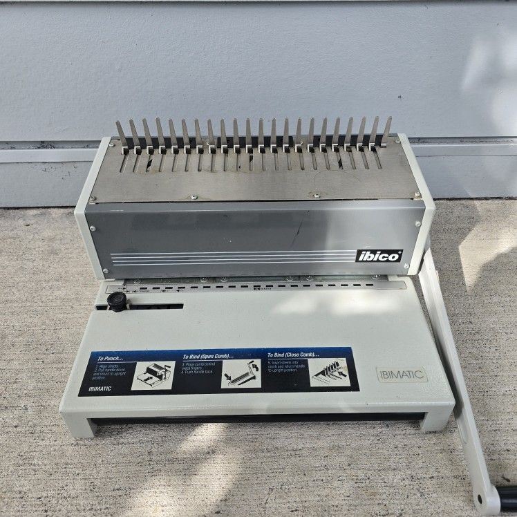 Ibico Ibimatic Manual Comb Binding Machine