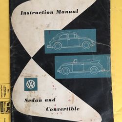 1960  VW Beetle Instructions Manual 