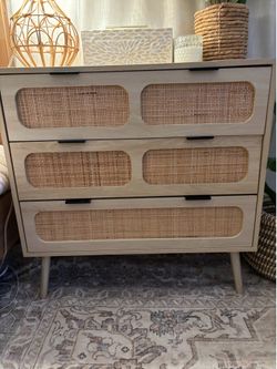 Rattan dresser