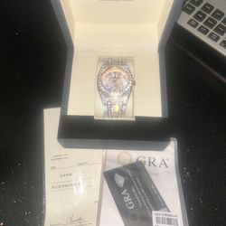 VVS LAB STONE MOISSANITE DIAMOND WATCH