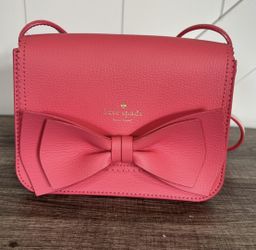 Kate Spade Pink Bow Leather Bag (like New) 