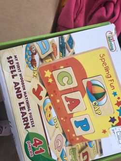 Toddler alphabet game learning
