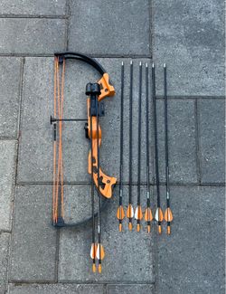 Youth Compound Bow Bear Brave model 25lbs Orange