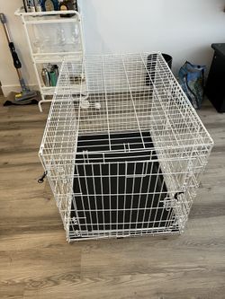 Large White Dog Crate