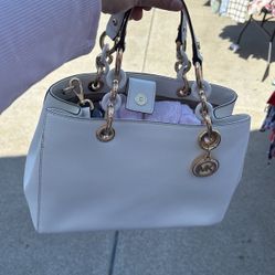 Vintage White Mk Bag 