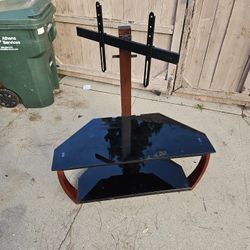 Glass TV Shelf/Stand Mount - Swivel Adjustable 