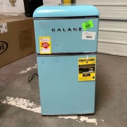 GALANZ BLUE MINI FRIDGE GLR 31TBEER 3.1 cu🧊❄️❄️❄️❄️
