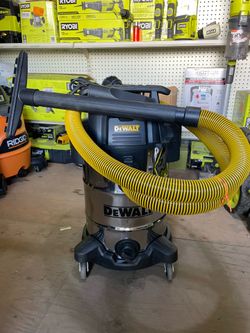 DEWALT 8 Gal. Stainless Steel Wet/Dry Vacuum with Hose and Accessories