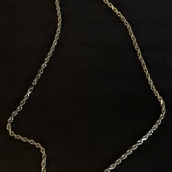 14k Solid Gold Rope Chain 