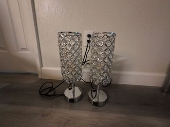 Crystal Bead Table Lamps Set of 2