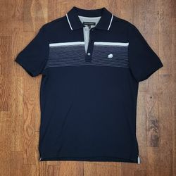Banana Republic Men's Navy Blue Polo Shirt (Size: XS)