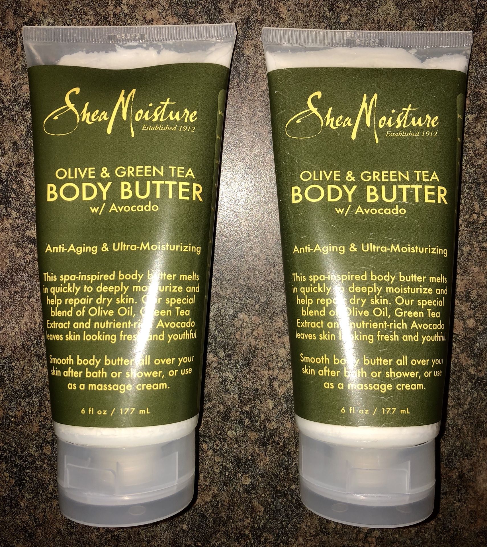 Shea Moisture OLIVE & GREEN TEA BODY BUTTER with AVOCADO