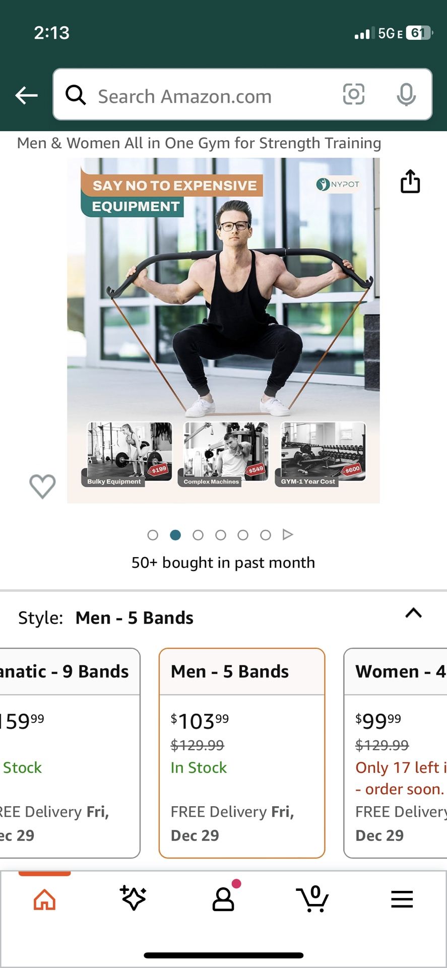 NYPOT 5 Band Exercise Machine