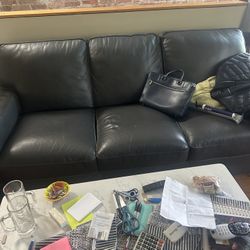 Leather Love Seat And matching Love Seat