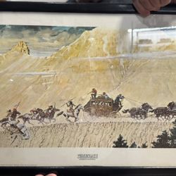 Norman Rockwell Painting Stagecoach