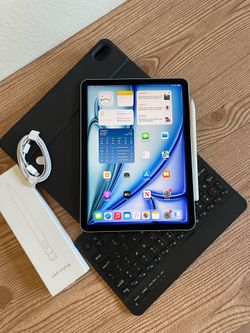 Apple iPad Air 11” M2 chip 128GB (2024 model / Gray) with keyboard and Pencil (100% battery)