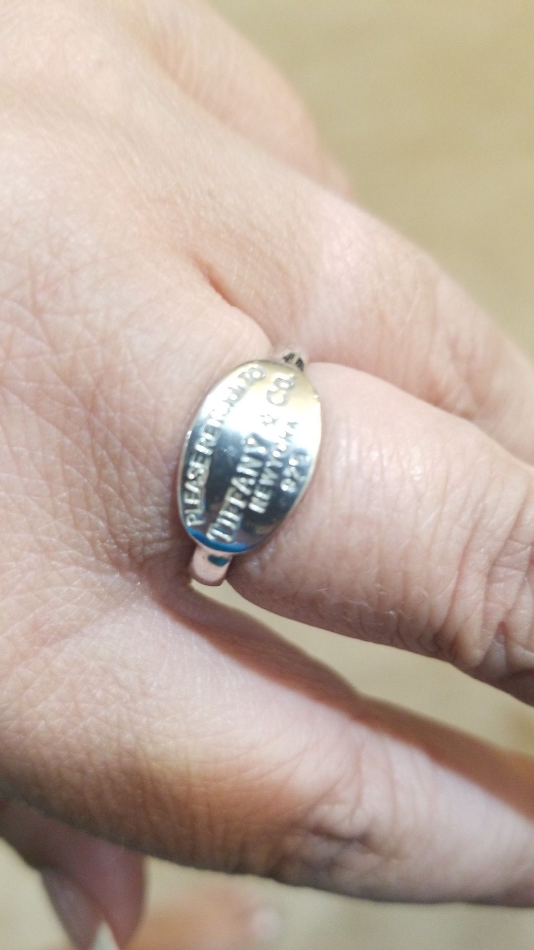 Silver Tiffany Ring Size 7