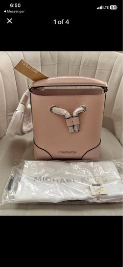 Michael Kors Pink Leather Bucket Bag