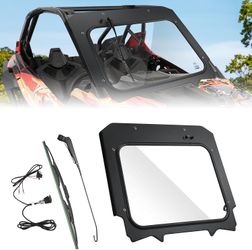 KEMIMOTO PRO XP Electric Wiper Windshield Travel on Rainy Day Compatible with Polaris RZR PRO XP/RZR Turbo R 2020-2024, Scratch Resistant Heavy Duty F