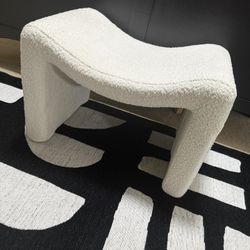 Boucle Ottoman Stool