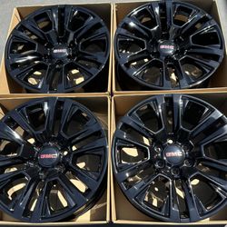 20” GMC Sierra Yukon factory wheels rims gloss black new