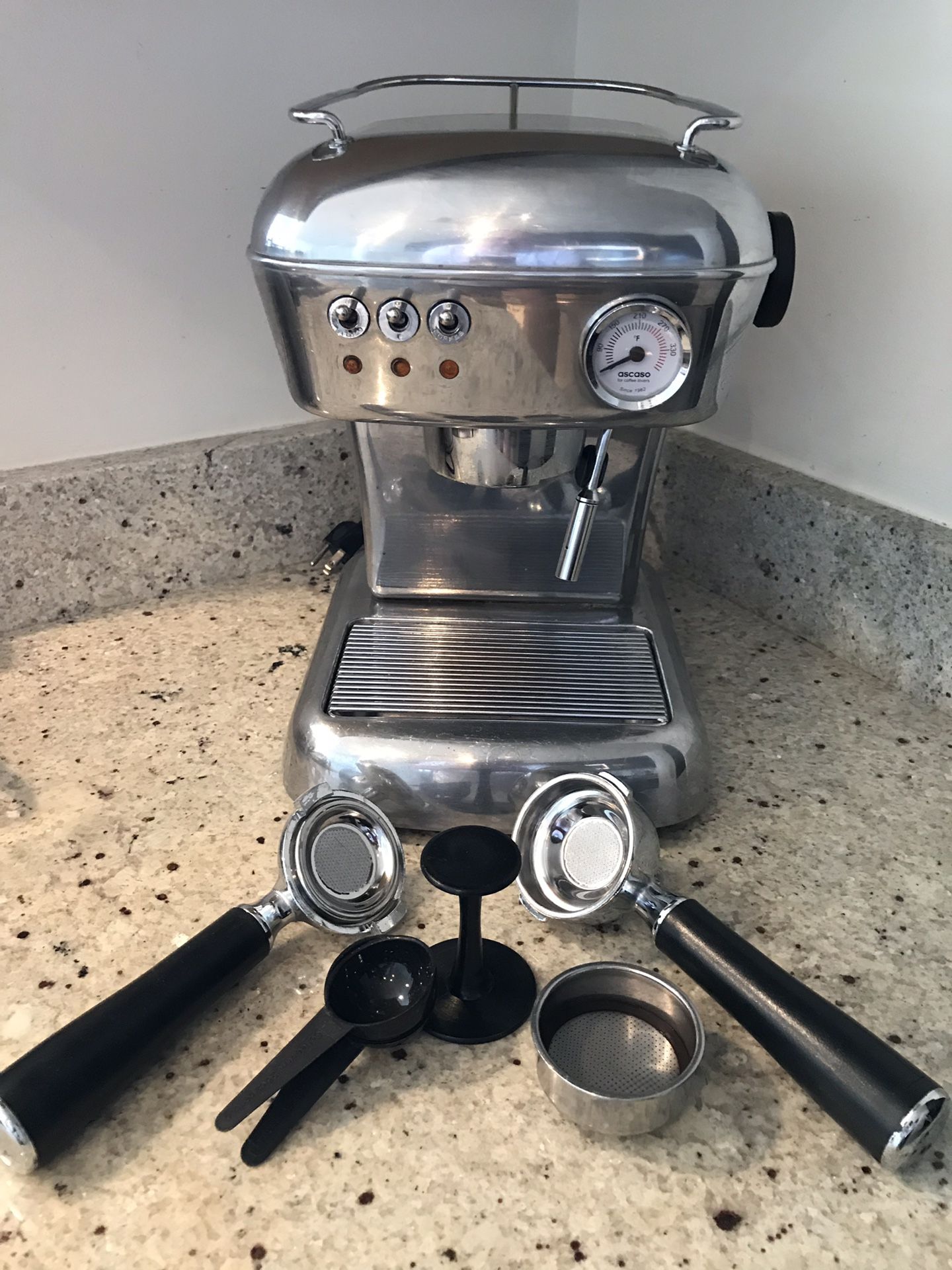 ASCASO Espresso Maker. Stainless Steel