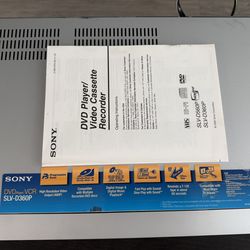 SONY DVD/VCR RECORDER
