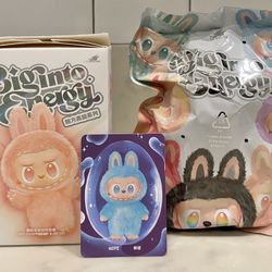 Pop Mart Labubu The Monsters Big Into Energy Hope Vinyl Plush Pendant Blind Box Figure Macaron Pink Green Brown Grey Red White Cream Seat Secret Toy C