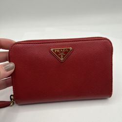 Authentic Prada Zip Around Wallet