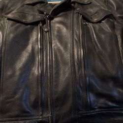 3xl Leather Riding Jacket 