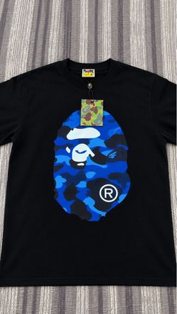 BAPE dark Blue Camo Ape Head T-Shirt