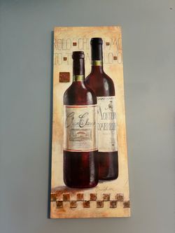 Italian Red Wine Painting Print