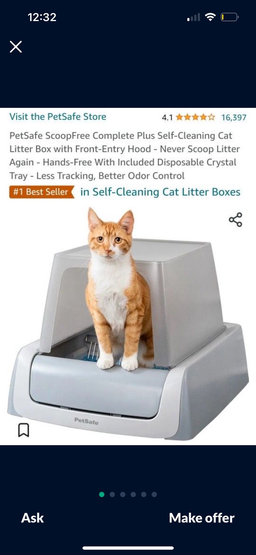 Petsafe Self-cleaning Litter box With cover