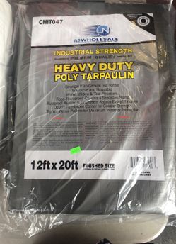 Heavy duty poly tarpaulin