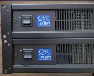 (2) QSC CX204V Power Amplifiers