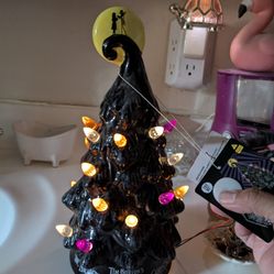 Nightmare Before Christmas Ceramic Tree