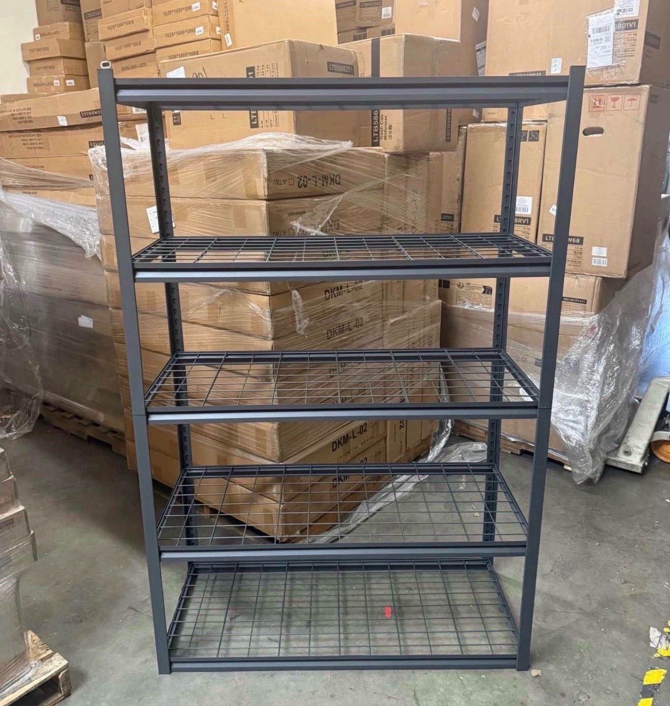 Garage Shelving 3000 LBS Storage Shelves Adjustable Metal Shelving, 5 Tier Garage Shelves