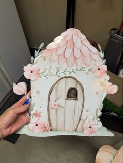 Large Fairy House Cutout Party Decor (16x20)
