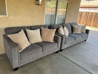 Gray couches