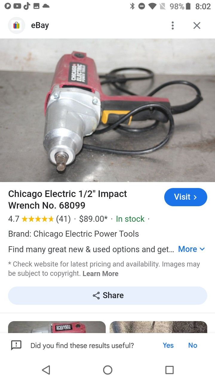 Chicago Tools 1/2 Impact Wrench