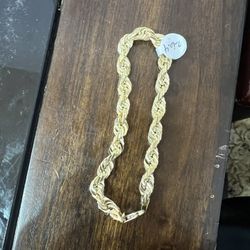 10k Gold SOLID Rope Bracelet 8.5inch, 6MM For A Good Price!!