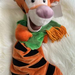 Walt Disney World Vintage Tigger Plush 3D Christmas Stocking HTF b02