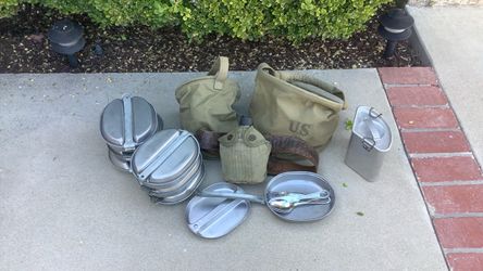 US Military Mess Kit Field Gear Lot