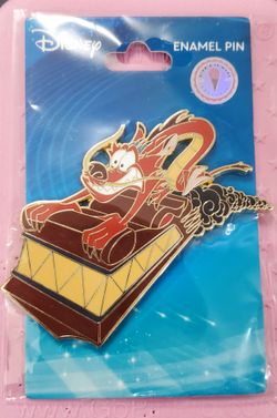 PALM Disney Mushu On A Rocket Mulan Enamel Single Pin