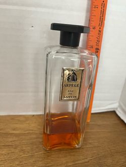 Vintage 1960's Arpège Eau de Lanvin Perfume - 8 oz Bottle 20% Full