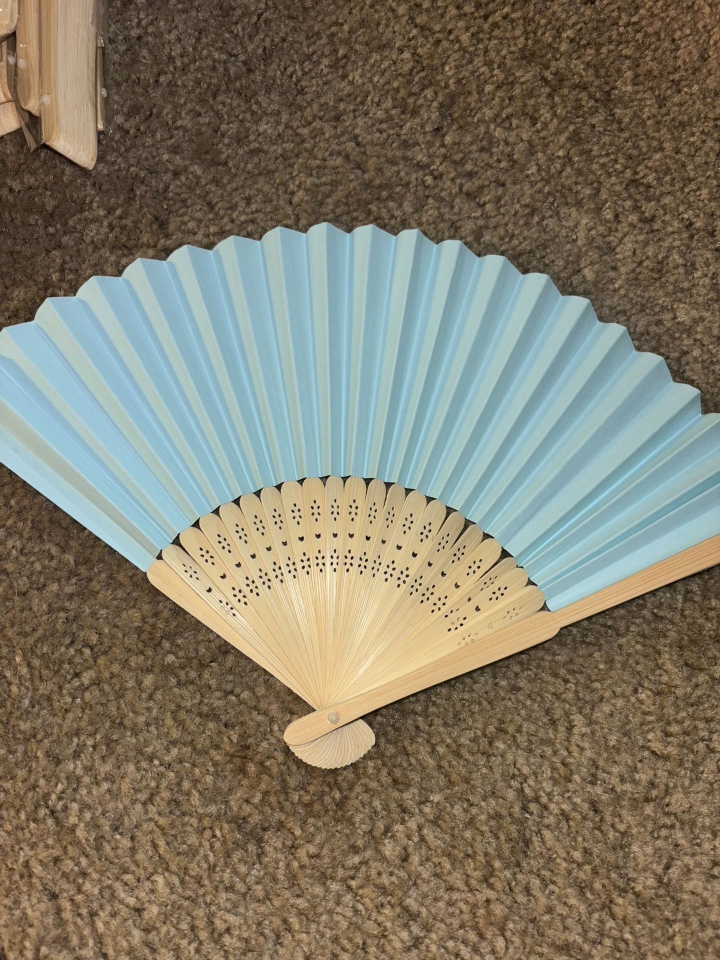 Blue Paper Fans (>100) Party Or wedding