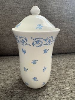 Laura Ashley Normandy Rose Storage Jar with Lid England