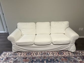 Very comfortable white couch